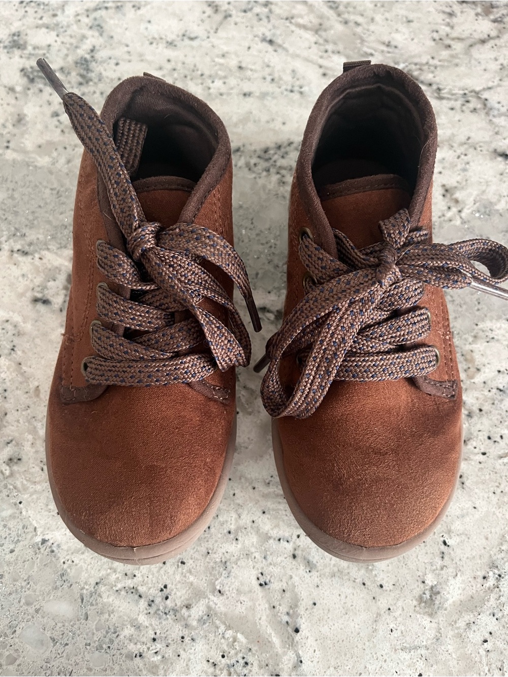 Carter's Brown Suede Lace-Up Kids Boots